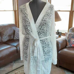White Lace Robe